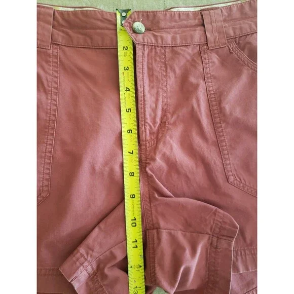 Columbia Women’s Coral Shorts 4" inseam Size 12 Button Zip Closure Spring Summer - Picture 13 of 14